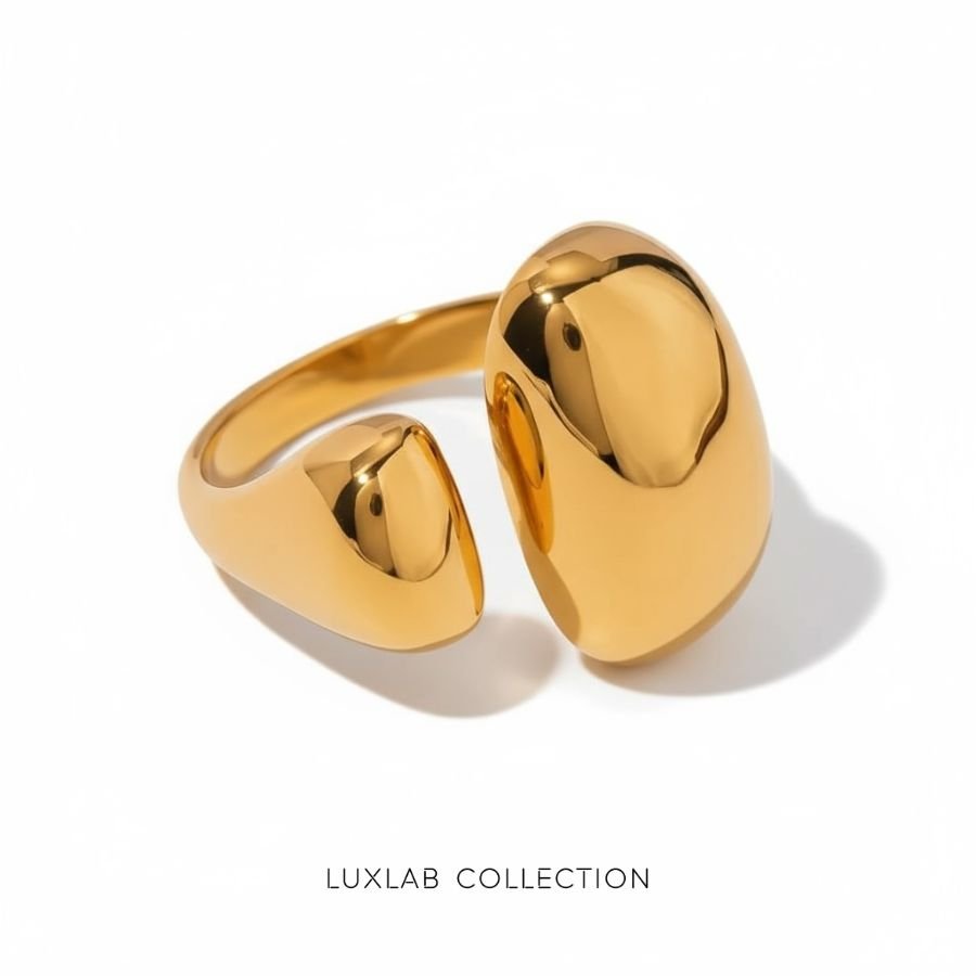 Bague Climax – Acier inoxydable PVD or 18 carats - Luxlab Collection