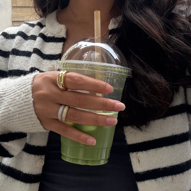 Bague HALO Gold : Luxlab Collection – L'Éclat Luxueux et Sophistiqué en Plaqué Or - Luxlab Collection