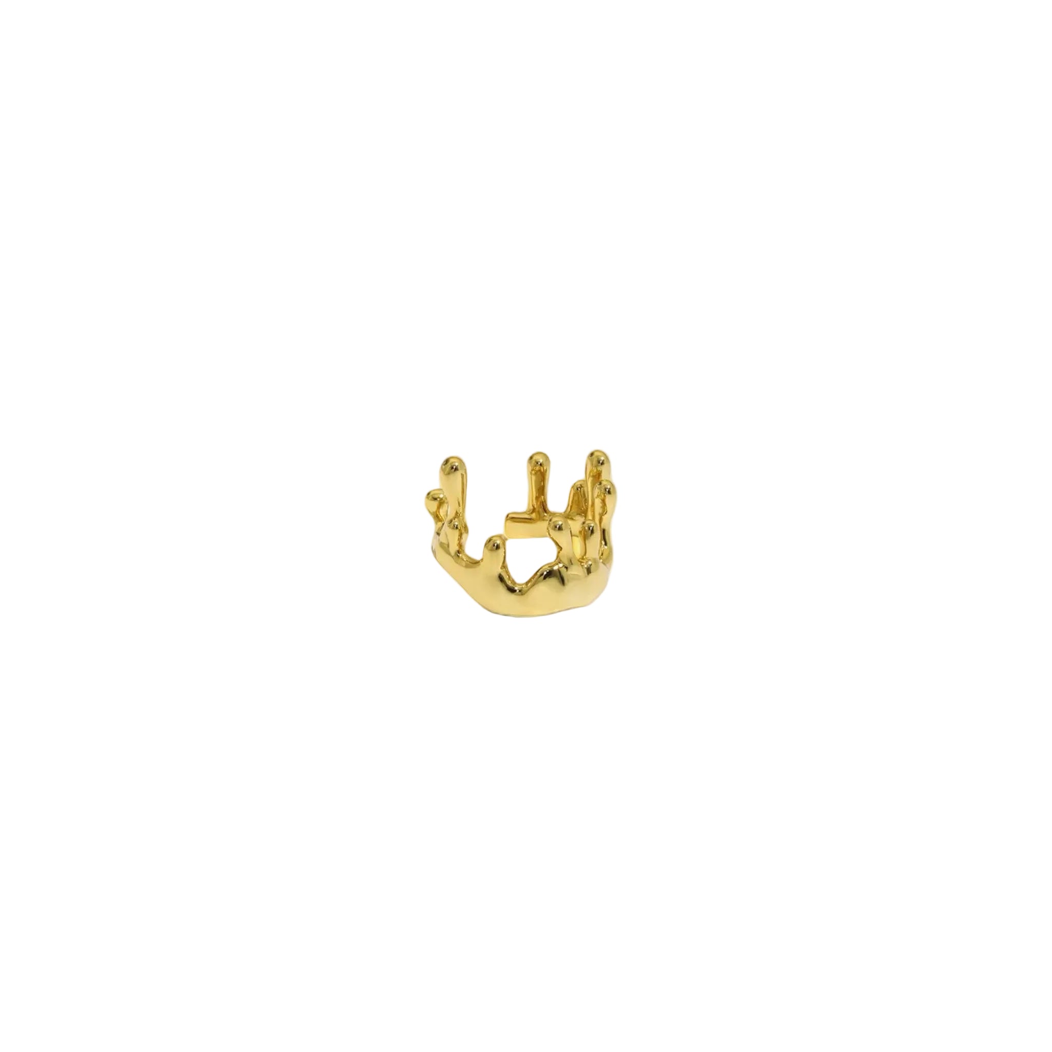 Bague SIENNA Gold : Luxlab Collection – La bague Fluide Ajustable Dorée & Organique - Luxlab Collection