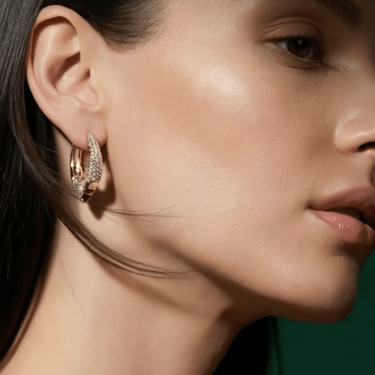 Boucles d'oreilles luxueuses resistantes à l'eau et hypaollergéniques