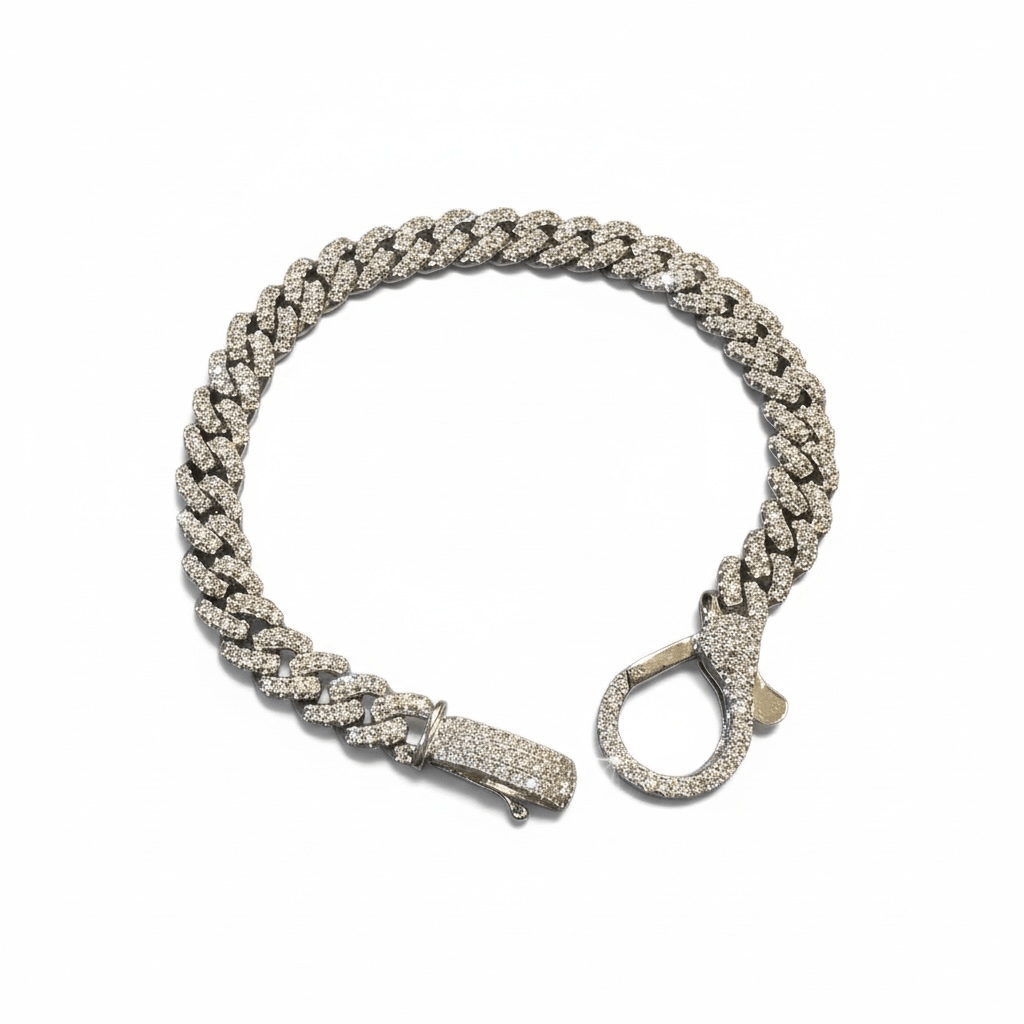 Bracelet PAVÉ PRECIOUS acier inoxydable pavé zirconium 5A