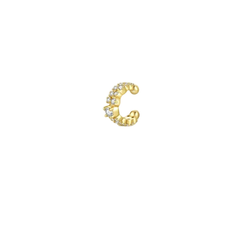 Ear Cuff AFTER PARTY GOLD : Luxlab Collection – L'Éclat Diamant Doré sans Perçage - Luxlab Collection
