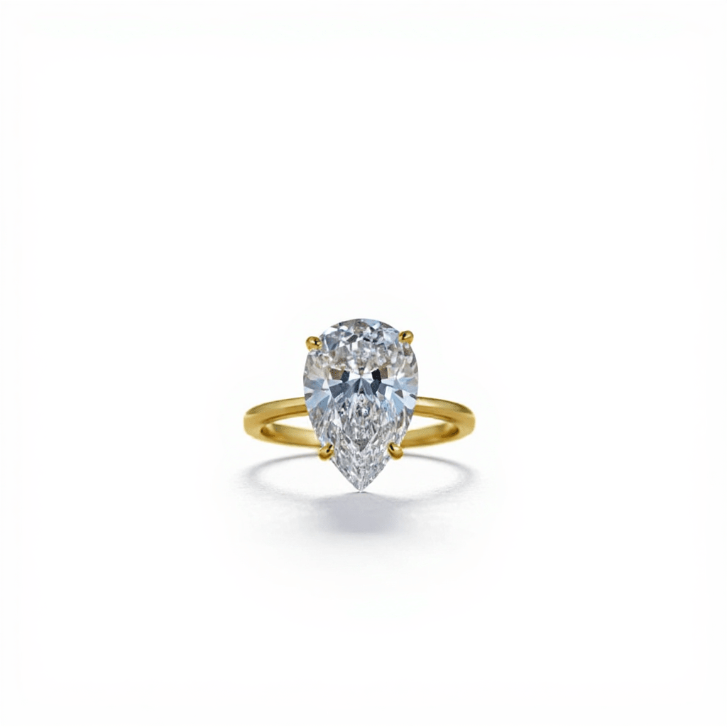 Bague 18k Darling — Argent 925 plaqué or 18 carats & oxyde de zirconium - Luxlab Collection