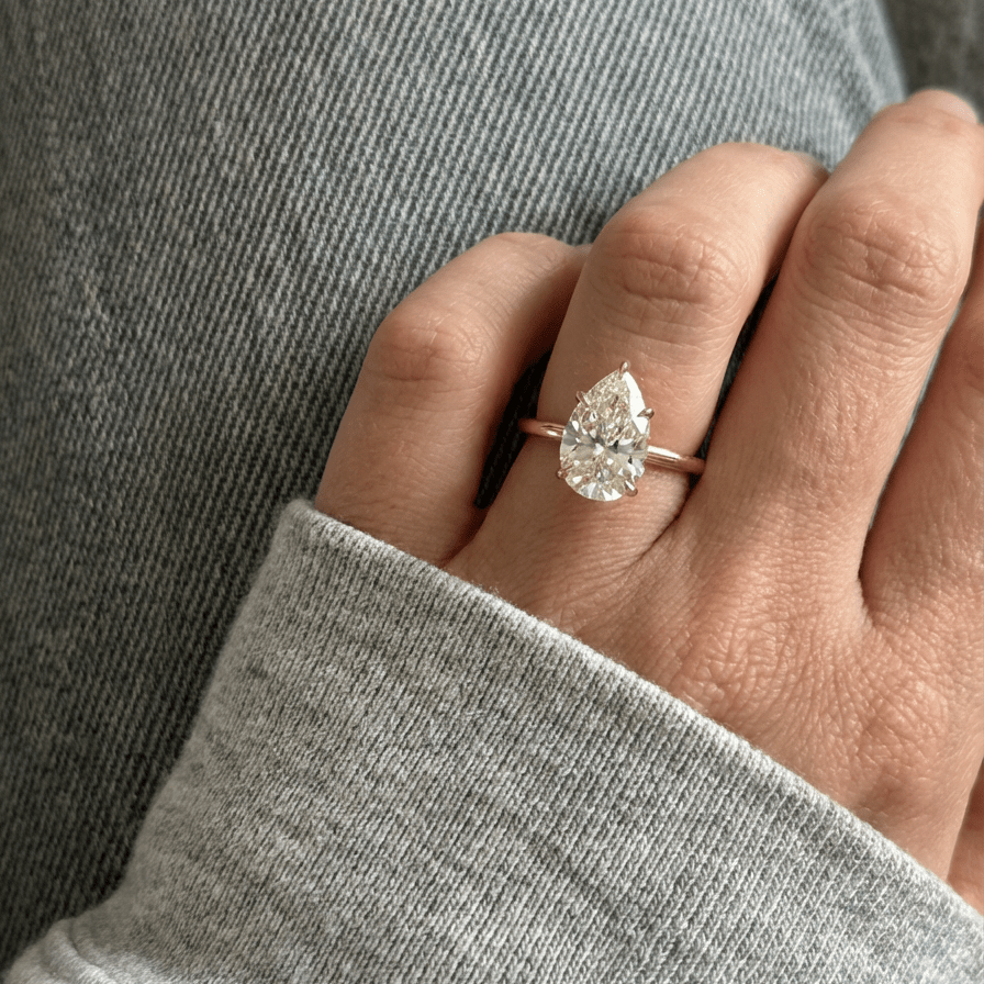 Bague 18k Darling — Argent 925 plaqué or 18 carats & oxyde de zirconium - Luxlab Collection