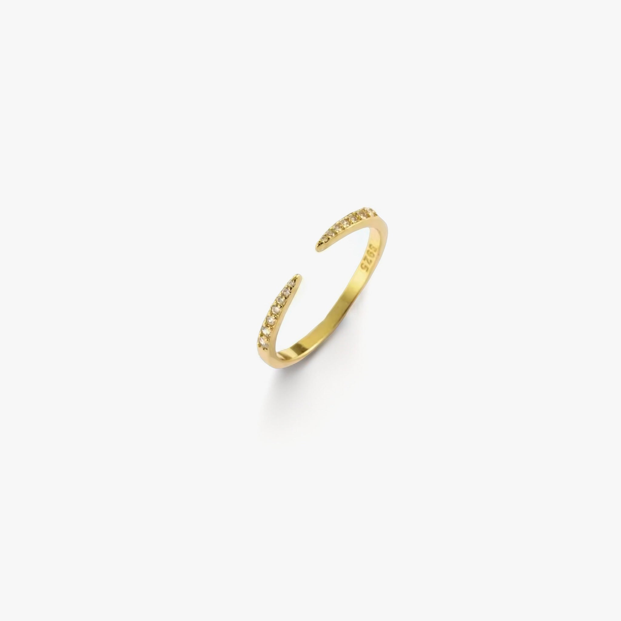 Bague ajustable EDEN Gold : Luxlab Collection – L'Éclat Subtil pour le Quotidien - Luxlab Collection