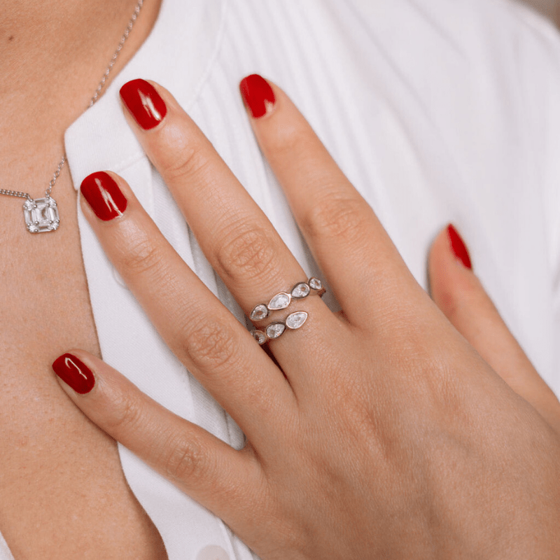Bague MAUD Silver : Luxlab Collection – Luxueuse, Ajustable & Parfaite pour Sublimer Ton Quotidien - Luxlab Collection