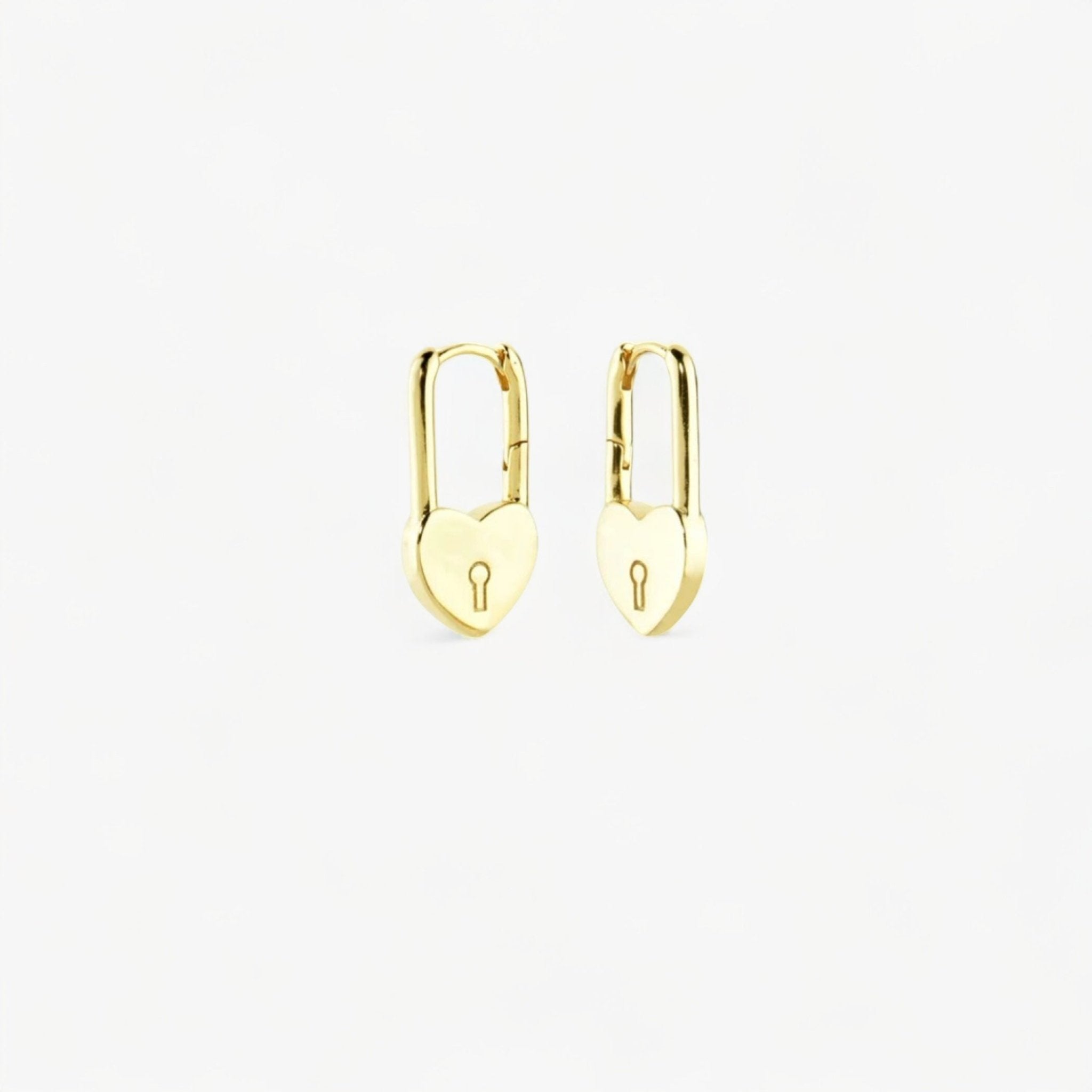 Boucles d'Oreilles LOVE LOCK : Luxlab Collection – Cadenas Parisiens & Éclat Doré Romantique. - Luxlab Collection