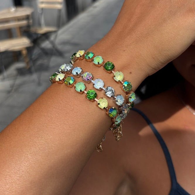 Bracelet Coco Luxe – Acier inoxydable argenté & cristaux blancs AB - Luxlab Collection