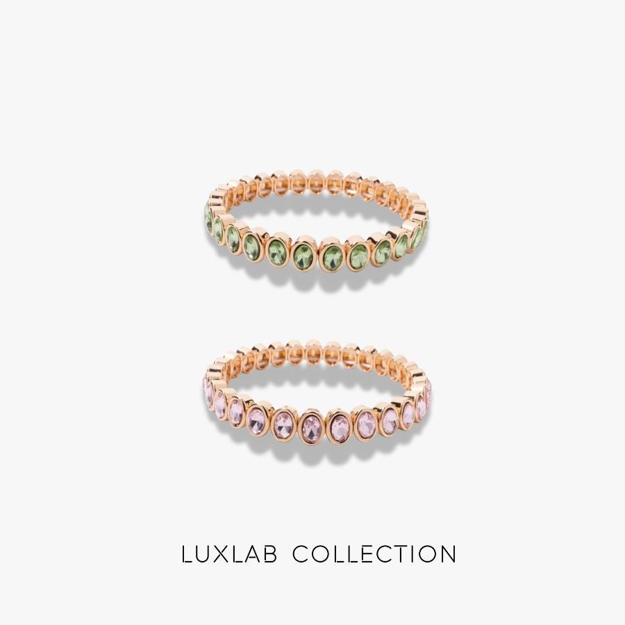 Double Crush Set — Lot de deux bracelets en acier inoxydable & cristal - Luxlab Collection
