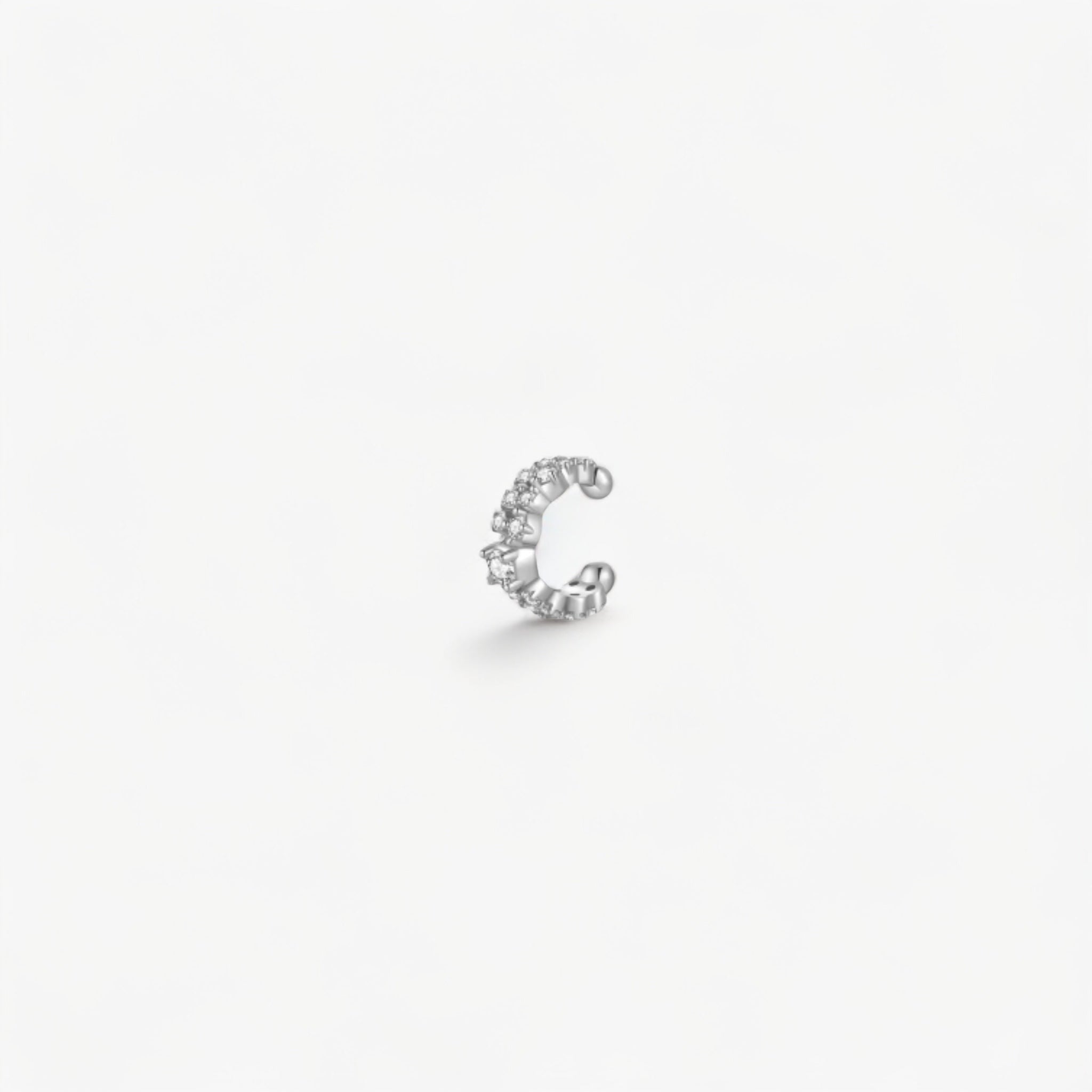 Ear Cuff AFTER PARTY SILVER : Luxlab Collection – L'Éclat Diamant sans Perçage. - Luxlab Collection