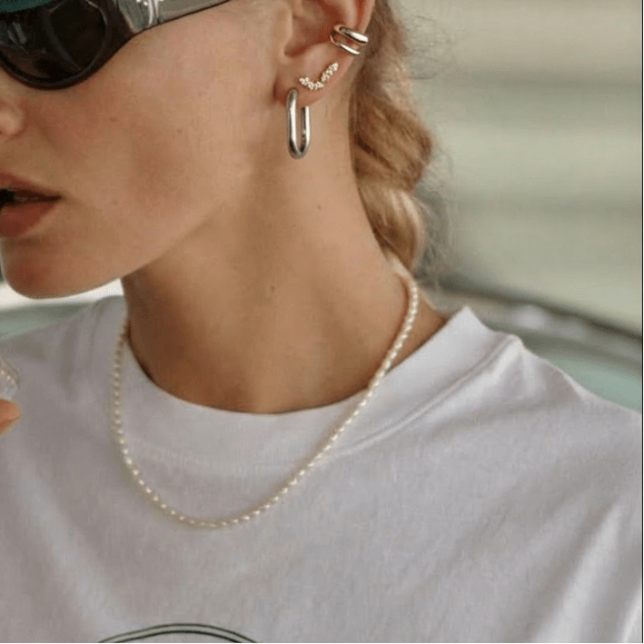 Puces Mini Spark en argent 925 plaqué or 18k & zircons cubiques éclat diamant. Hypoallergéniques, résistantes à l'eau. La base parfaite de votre ear stack.